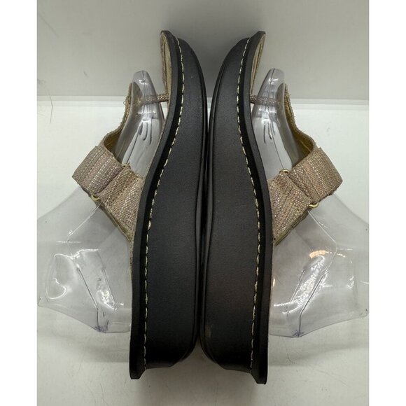 Alegria CAR-817 Carina Naturally Leather Thong Sandals EU 41 US 10.5-11 Platform - Picture 5 of 9